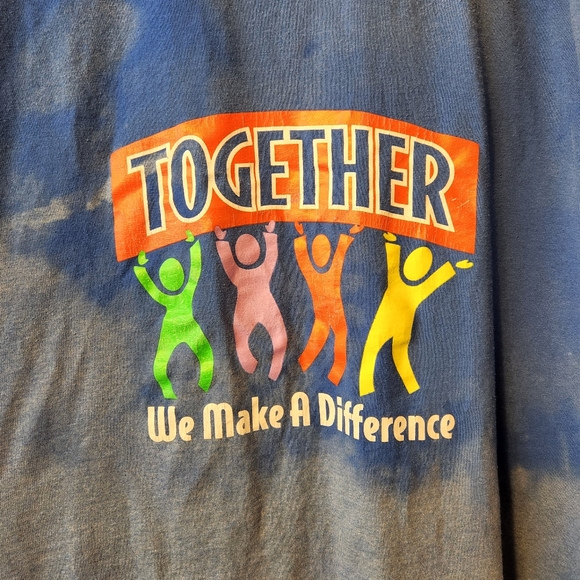 🌈 Vintage 90s Bleached Together Tee XL 👕 - Picture 5 of 5